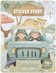 Little Dutch Sticker Story Booklet &acute;Safari Friends&acute;