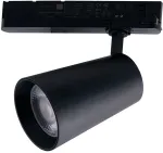 30W LED trifazis bėginis &scaron;viestuvas KONE, juodas, 2500K