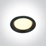 15W LED įleidžiamas vidaus/lauko &scaron;viestuvas, juodas, 3000/4000/5000K, IP54, 10115BX/B/V