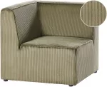 Sofa Beliani Kampuotas modulis LEMVIG kairinis, žalias, velvetas