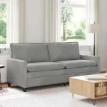 Sofa &Scaron;viesiai pilka 196 x 81 x 87,5 cm Aksomas