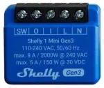 Wi-Fi valdoma relė Shelly Mini 1 Gen3 (8A , 110-240 VAC, 5A 30 VDC)