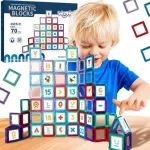 Magnetinės kaladėlės Woopie, 70 elementų