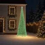 LED blizganti kalėdinė eglutė su smeigtuku EKENAS 400 cm