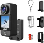 Sjcam C300 Pocket veiksmo kamera 4k30fps, 1.33 colio jutiklinis ekranas, sporto kamera, 2.4g/5g dvigubas Wifi 20mp &scaron;almo kamera, 6 a&scaron;ių Ice povandeninė kamera 30 m/98 pėdų atspari vandeniui