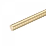 Sourcing map žalvario strypas, vientisas žalvario apvalus strypas, 12 mm skersmens, 450 mm ilgio, sukamasis strypas rc modeliui, "pasidaryk pats" amatams, 1 vnt.