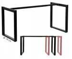 Rėmas, Loft rėmas, Stalo rėmas, Rėminis, Juodas, Reguliuojamas - gylis 70cm