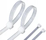 Baltos kabelinės jungtys (rai&scaron;teliai) 100x2.5mm 1000 vnt.