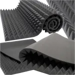 Akustinės putos garso izoliacinė sienų danga Piramidė panelis 200x100 4 cm