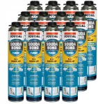 Greitai džiūstantys statybiniai klijai-putos Soudabond Turbo Soudal 750ml 12 vnt