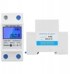 Vienfazis Din energijos skaitiklis Lcd srovės vatmetras 5(80)a ant Kwh bėgelio
