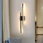 Toolight Sieninis &scaron;viestuvas vidaus Led modernus juodas 27w 3000k