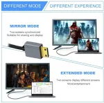 Xiwai Mini Hdmi 2.1 jungtis (tėtis) į Hdmi jungtį (tėtis) 8k 60hz spiralinis kabelis 100cm, skirtas Hdtv kompiuteriui, ne&scaron;iojamam kompiuteriui, monitoriui