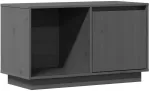 TV staliukas Televizoriaus spintelė, pilka, 74x35x44cm, pu&scaron;ies masyvas