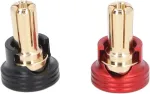 Ritoeasysports 2 vnt. Rc akumuliatoriaus &scaron;ilumos laidininkas, bananų ki&scaron;tukinės jungtys 1/10 bekelės sunkvežimiams Rc vik&scaron;riniams automobiliams (5 mm)