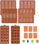 Uma silikoninė forma &scaron;okoladui, mini &scaron;okoladukams, pralinėms, želė, saldainiams, 3 vnt.