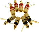 Be In Your Mind 8 mm x 4 mm bananinis ki&scaron;tukas stiprintuvo garsiakalbio plok&scaron;čiai jungčiai
