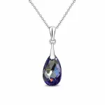 Diamond Sky Jewelry Sidabrinis kaklo papuo&scaron;alas moterims DiamondSky &bdquo;Baroque (Tanzanite AB)&ldquo; su Swarovski kristalais