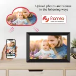 Objektyvas Yenock Wifi skaitmeninis nuotraukų rėmelis, 10.1 colio Wifi nuotraukų rėmelis, 1280 x 800 Ips jutiklinis ekranas, nuotraukomis ir vaizdo įra&scaron;ais galima dalintis bet kada ir i&scaron; bet kur, per programėlę, 16 Gb atminties