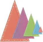 Sizzix Stacey Park Fantasy Frame i&scaron;pjovimo formelių rinkinys, Patti's Perfect Triangles by Stacey Park, įvairiaspalvis, vienas dydis