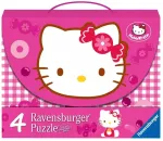 Ravensburger 4 dėlionės lagaminėlyje &bdquo;Hello Kitty&ldquo;, 25&ndash;36 det., nuo 3 m.