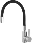 Virtuvinis mai&scaron;ytuvas Laveo Nila, BVN_761D, Brushed steel/Juodas