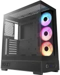 Nzxt S5 RGB CC-S51FB-01, juodas, Midi-Tower, ATX, Mini-ITX, plienas, grūdintas stiklas, 360mm RGB ventiliatorius