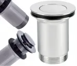 Automatinis praustuvo kam&scaron;tis "click-clack" chromuotas