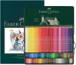 Faber-castell Polychromos spalvoti pie&scaron;tukai menininkams, A4 formato eskizų bloknotas ir 120 spalvotų pie&scaron;tukų rinkinys - meno rinkinys suaugusiųjų spalvinimo knygoms, rankdarbių reikmenims, pie&scaron;imui, eskizavimui, atsparūs &scaron;viesai pie&scaron;tukai