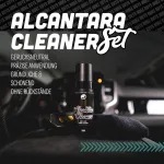 Nuke Guys Alcantara valiklio rinkinys, 150 ml valiklis, tinkamas visiems alcantara pavir&scaron;iams, mink&scaron;tas tekstilinis &scaron;epetys, mikropluo&scaron;to &scaron;luostė, gilus porų valymas ir priežiūra sofai, ku&scaron;etei, sėdynėms, vairui