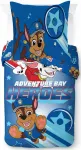 Nickelodeon Paw Patrol 100% medvilnės viengulis antklodės užvalkalų komplektas - Chase Mėlyna patalynė su pagalvės užvalkalu 80 x 80 cm