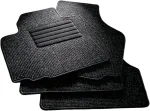 Carfashion Basicrips B02 automobilio kilimėlis su vienu kra&scaron;tu, antracito spalvos, priekinis ir galinis, be kilimėlio laikiklio, skirtas Mercedes C-class 190-190e (w201), pagamintas 00/1983-05/1993