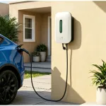 Įkrovimo stotelė 11kW su programėle ir type 2 laidu 5m ilgio