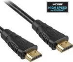 Kabelis PremiumCord HDMI - HDMI 1m auksas (kphdmet1)