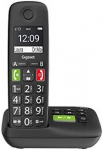Gigaset E290A didelio mygtuko belaidis telefonas su atsakikliu - juodas