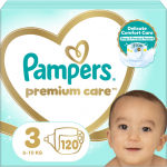 Sauskelnės Pampers Premium Care 3 Dydis (Midi), 5&ndash;9 Kg, 120vnt.