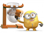 Žaislas - Mattel Minionai Gru kilimo veiksmo smūgio Bob interaktyvi figūra