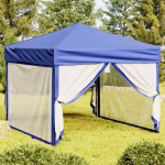 Proginė palapinė su &scaron;oninėmis sienomis, mėlyna, 3x3m