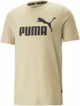 Puma Medvilniniai Mar&scaron;kinėliai Vyrams Ess Logo Tee Kreminis 586667 85