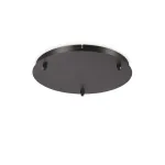 Pakabinamas &scaron;viestuvas Ideal Lux Tvirtinimo Elementas Rosone Standard 3 Luci Nero