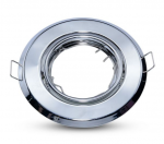 Įleidžiamas GU10 lemputės rėmelis V-TAC, chromo spalvos, 2 vnt. pakuotėje