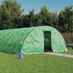 &Scaron;iltnamis su plieno rėmu, žalios spalvos, 14x5x2,3m, 70m&sup2;
