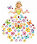 LearnHow Dvipusės langų dekoracijos - Lady Spring 58 vnt