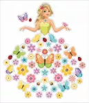 LearnHow Dvipusės langų dekoracijos - Lady Spring 58 vnt