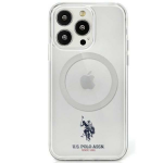 Us Polo Assn US Polo USHMP15SUCIT Apple iPhone 15 / 14 / 13 6.1" dėklas telefonui skaidrus MagSafe Collection