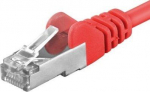 PREMIUMCORD Patch kabelis CAT6a S-FTP, RJ45-RJ45, AWG 26/7 1m raudona