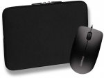 Pedea Trend Notebook-Sleeve 15,6" + CHERRY kabelgebundene Maus