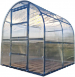 Klasika Greenhouses &Scaron;iltnamis KLASIKA Slim - 4 mm storio kanalinis polikarbonatas - 2 x 6 m (12 m&sup2;)