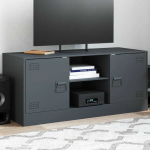 TV staliukas Televizoriaus spintelė, antracito spalvos, 99x39x44cm, plienas