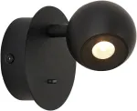 5,9W LED sieninis &scaron;viestuvas SEBASTIAN, juodas, 3000K, 4270800